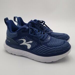 Gravity Defyer Mens XLR8 Verso Cloud Sneakers Shoes 10 Wide Blue/White Excellent